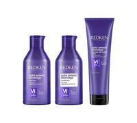 Redken Color Extend Blondage Shampoo, Conditioner 300Ml & Anti-Brass Mask 250Ml Pack In Clear Clear One Size
