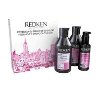 Redken Colour Protection Routine for Dyed Hair with Shampoo 300 ml, Conditioner 300 ml and Thermoprotective Treatment 100 ml, Acidic Color Gloss