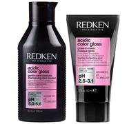 Redken Duo: Acidic Color Gloss Shampoo 300ml & Gloss-in-Mask Mini 50ml in Clear Redken Clear