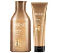 Redken Duo: All Soft Heavy Cream 250Ml & All Soft Shampoo, For Dry Hair, Intense Softness And Shine 300Ml In Clear Clear One Size