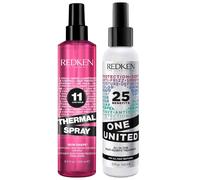 Redken Duo: Thermal Spray 250Ml & One United Treatment 150Ml In Clear