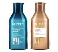 Redken Extreme Length Shampoo 300ml & All Soft Conditioner 300ml Duo