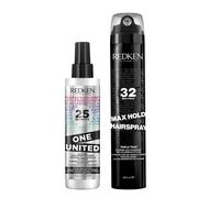 Redken One United Multi-Benefit Treatment 150ml & Max Hold Hairspray 300ml Duo