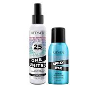 Redken DUO Leave In Conditioner One United Multi-Benefit Treatment 150ml & Spray Wax 10 150ml