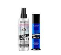 Redken One United Multi-Benefit Treatment 150ml & Texture Paste 75ml Duo