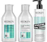 Acidic Bonding Curls Shampoo 300ml, Conditioner 300ml & Hydrating Gel Cream 250ml Pack Redken Clear One Size