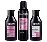 Redken PACK Acidic Color Gloss Sulphate-Free Shampoo 300ml, Acidic Color Gloss Conditioner 300ml and Activated Glass Gloss Treatment 237ml