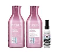 Redken PACK Volume Injection Shampoo 300ml, Conditioner 300ml and One United 30ml