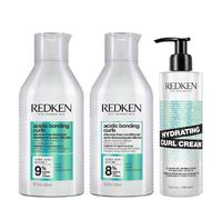 Redken Trio: Acidic Bonding Curls Shampoo 300Ml, Conditioner 300Ml & Hydrating Curl Cream 250Ml In Clear Clear One Size