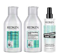 Redken Trio: Acidic Bonding Curls Shampoo 300Ml, Conditioner 300Ml & Refreshing Curl Mist 250Ml In Clear Clear One Size