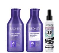 Redken Trio: Color Extend Blondage Shampoo 300ml, Conditioner 250ml & All-In-One Multi-Benefit Treatment 150ml