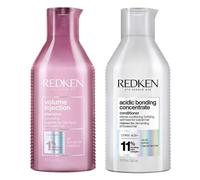 Redken Volume Injection Shampoo 300ml & Acidic Bonding Concentrate Conditioner 300ml