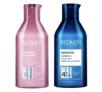 Redken Volume Injection Shampoo 300ml & Extreme Conditioner 300ml