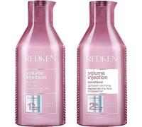 Redken, Volume Injection Shampoo & Conditioner, Adds Volume, 300ml Duo Set | With Citric Acid, For Flat Fine Hair, Adds Hair Lift, Boosts Hair Volume, Hair Care Duo Set, Volumising Formula