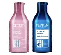 Redken Volume Injection Shampoo 300ml & Extreme Conditioner 300ml Duo