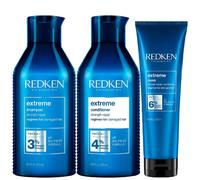 Redken Women's Trio: Extreme Shampoo 500ml, Extreme Conditioner 500ml & Extreme Mask 250ml in Clear Redken Clear
