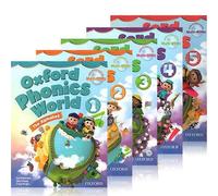 Redkid 10 Books Oxford Natural Spelling Textbook Oxford Phonics World 5 Textbook + 5 Workbook Children English Teaching Learning+audio 10 books and CD