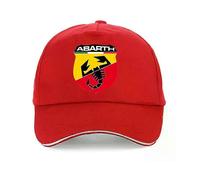Redkid New summer for man and woman Abarth Baseball cap fashion Unisex adjustable snapback hat gorras bone Red