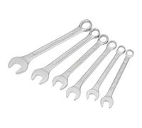 Draper Redline 10 to 17mm Combination Spanner Set | 6 Piece Chrome Vanadium Steel Hand Tools | Metric Manual Plated Tools | 68479