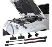 Redline Tuning 21-20002-02 Hood QuickLIFT PLUS Bolt-in System V2 Compatible with Jeep Wrangler JK 2007-2017 (All Black Components)