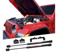 Redline Tuning 21-20003-02 Hood QuickLIFT Plus Compatible with Jeep Wrangler JL 2018+ & Compatible with Jeep Gladiator JT 2020+ (Bolt-in System - All Black Components)