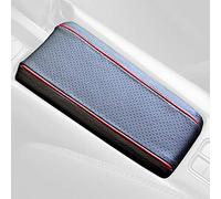 RedlineGoods armrest cover compatible with Mazda Miata ND 2016-24. Tailor made - not universal! Genuine top-grade Italian Black leather with Red thread