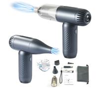 Redlution Small Car Vacuum Cordless, Mini Handheld Vacuum,Suction,3 in 1 Portable Vacuum Cleaner & Air Duster & Pump,Mini Car Vacuum Cleaner Rechargeable,Hand for Car,Home,Office