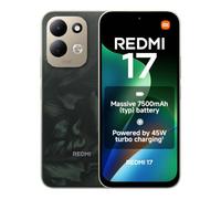 REDMI 17, Smartphone 4+128GB, Oak Green, 7500mAh Battery, 45W charging | Durable Corning® Gorilla® Glass 7i, Immersive 6.9" display, Powerful MediaTek Helio G91-Ultra, 50MP AI dual camera system