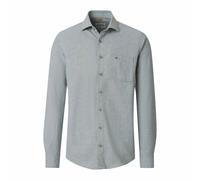Redmond Mens Herringbone Casual Shirt Regular Fit Light Green 262025112 600