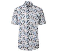 Redmond Mens Short Sleeve Casual Button-Down Shirt 261415999-600 Green/White