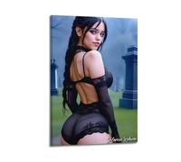 RedMush Actress Jenna Ortega Poster (2) Canvas Poster Wall Art Decor Print Picture Paintings for Living Room Bedroom Decoration Frame-style 12x18inch(30x45cm)