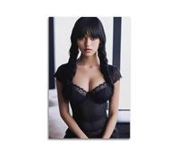 RedMush Actress Jenna Ortega Poster (4) Canvas Poster Bedroom Decor Sports Landscape Office Room Decor Gift Unframe-style 12x18inch(30x45cm)