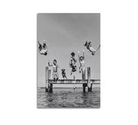 RedMush Vintage Black And White Poster Robert Doisneau Photography (18) Canvas Poster Bedroom Decor Sports Landscape Office Room Decor Gift Unframe-style 20x30inch(50x75cm)