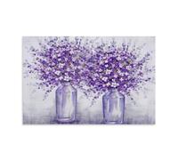 Redmushroom Purple Lavender Flower Canvas Wall Art Music Canvas Posters for Bedroom Wall Art Decor Posters & Prints 16x24inch(40x60cm) Unframe-style