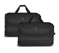 Redolz Duffle Essentials 2-wheel travel bag set 2-pcs. L+L with stretch fold black
