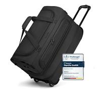 REDOLZ Duffle Essentials Exp., black, M (55 cm) erweiterbar, Travel bag exp. With wheels