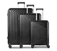 Redolz Essentials 01 4 wheels Suitcase set 3-piece Expandable black