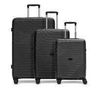 Redolz Essentials 05 3-SET 4 wheels Suitcase set 3-piece black