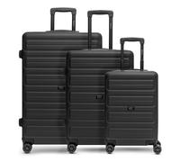 Redolz Essentials 08 3-SET 4 wheels Suitcase set 3-piece black