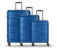 Redolz Essentials 10 3-SET 4 wheels Suitcase set 3-piece blue
