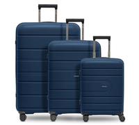 Redolz Essentials 11 3-SET 4 wheels Suitcase set 3-piece blue