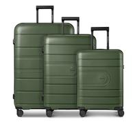 Redolz Essentials 11 4 wheels Suitcase set 3-piece Expandable green