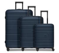 Redolz Essentials 11 4 wheels Suitcase set 3-piece with expansion pleat blue