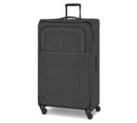 REDOLZ Essentials 12 Regular Items, black, XL (90 cm) 4-Rad, Soft Luggage Check-in Suitcase