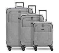 Redolz Essentials 12 THREE SET 4 wheels Suitcase set 3-piece with expansion pleat gray