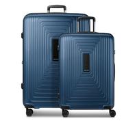 Redolz Essentials 14 4-wheel Suitcase set (M+L) expandable blue