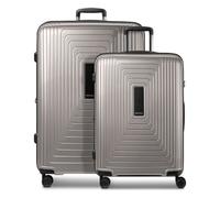 Redolz Essentials 14 4 wheels Suitcase set 2-piece Expandable gray