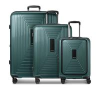 Redolz Essentials 14 4 wheels Suitcase set 3-piece Expandable green