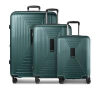 Redolz Essentials 14 4 wheels Suitcase set 3-piece Expandable green