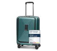 Redolz Essentials 14 4 wheels Cabin trolley S 55 cm Laptop compartment with expansion pleat green